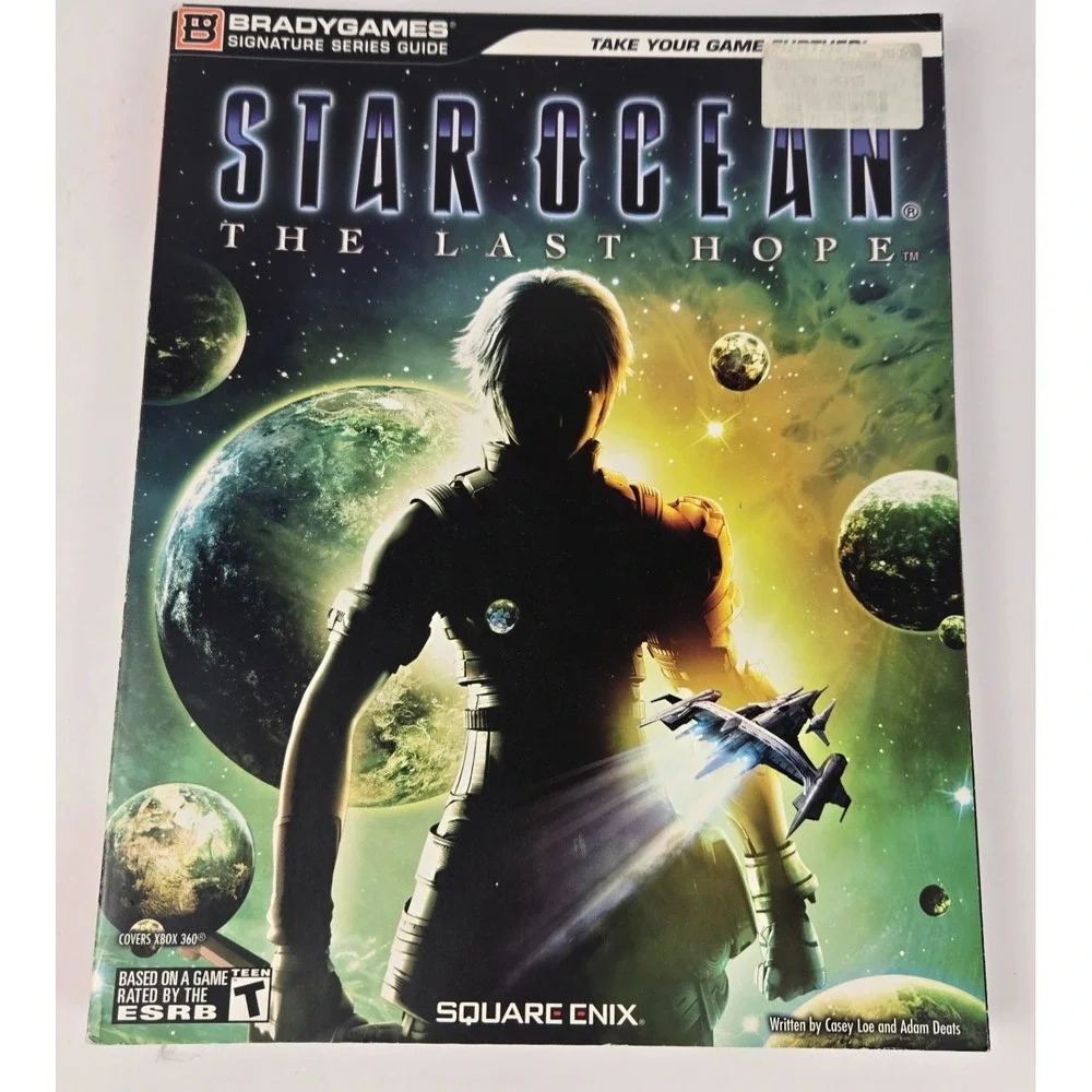 Star Ocean: The Last Hope Strategy Guide Book MINT BradyGames w/ Fold-Out Poster